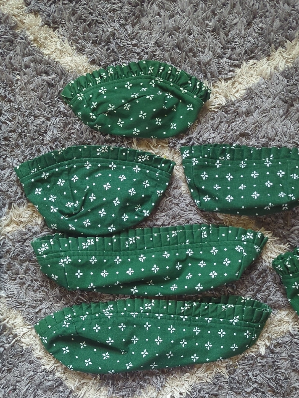Longaberger Heritage Green Basket Liner Bundle - Picture 2 of 16